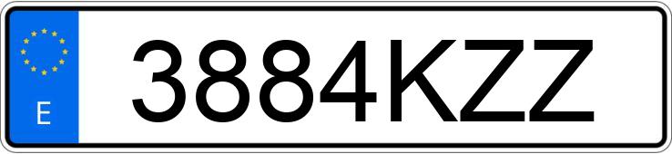 Numer rejestracyjny 3884KZZ posiada DACIA DOKKER STEPWAY