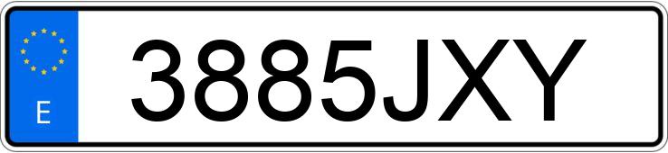 Numer rejestracyjny 3885JXY posiada HONDA VISION