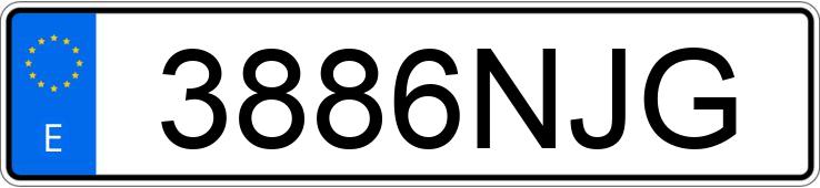 Numer rejestracyjny 3886NJG posiada AUDI R8