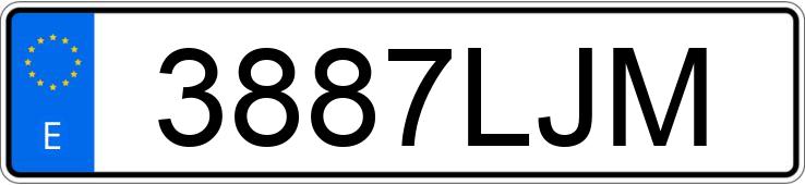 Numer rejestracyjny 3887LJM posiada BMW X1