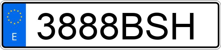 Numer rejestracyjny 3888BSH posiada CITROEN SAXO Numer rejestracyjny 3888BSH posiada CITROEN SAXO