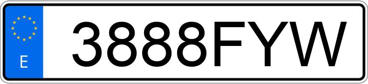 Numer rejestracyjny 3888FYW posiada RENAULT MEGANE Numer rejestracyjny 3888FYW posiada RENAULT MEGANE