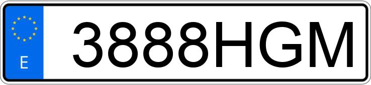 Numer rejestracyjny 3888HGM posiada SEAT IBIZA Numer rejestracyjny 3888HGM posiada SEAT IBIZA