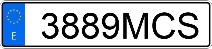 Numer rejestracyjny 3889MCS posiada BMW SERIE 5