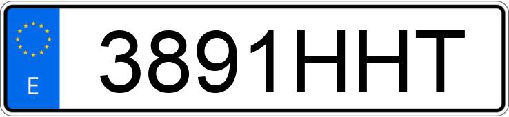 Numer rejestracyjny 3891HHT posiada BMW SERIE 1