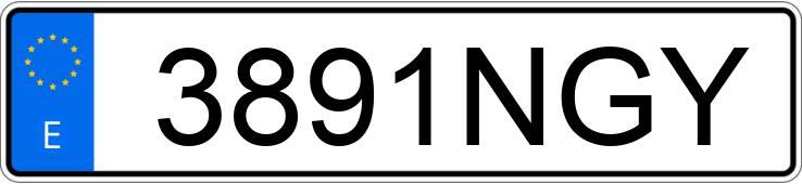 Numer rejestracyjny 3891NGY posiada VOLKSWAGEN T-ROC