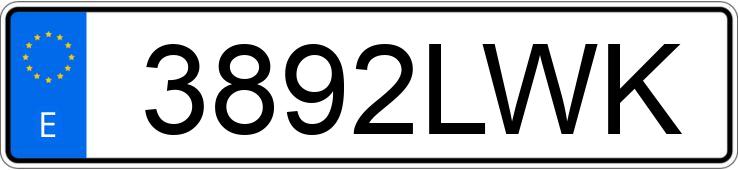 Numer rejestracyjny 3892LWK posiada VOLKSWAGEN ARTEON