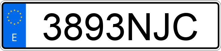 Numer rejestracyjny 3893NJC posiada AUDI Q5