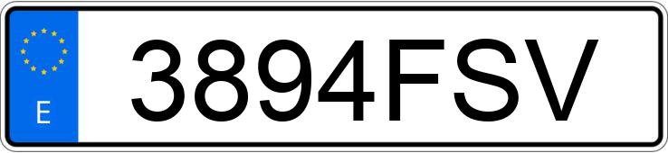 Numer rejestracyjny 3894FSV posiada BMW SERIE 3