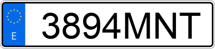 Numer rejestracyjny 3894MNT posiada CITROEN BERLINGO