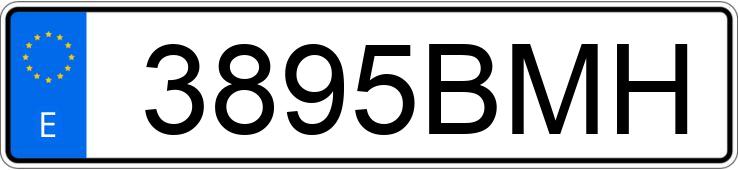 Numer rejestracyjny 3895BMH posiada TOYOTA YARIS