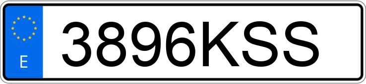 Numer rejestracyjny 3896KSS posiada HYUNDAI KONA