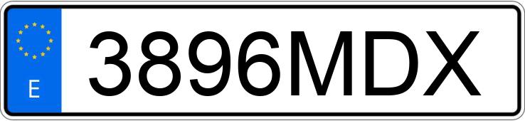 Numer rejestracyjny 3896MDX posiada AUDI A3 SPORTBACK Numer rejestracyjny 3896MDX posiada AUDI A3 SPORTBACK