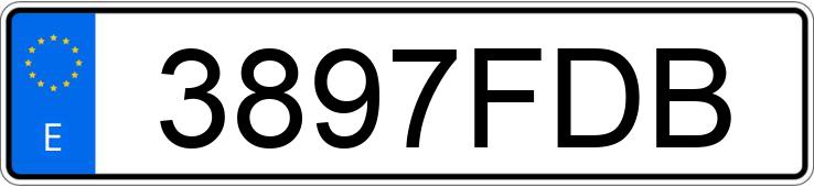 Numer rejestracyjny 3897FDB posiada FIAT MULTIPLA