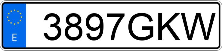 Numer rejestracyjny 3897GKW posiada CITROEN C3