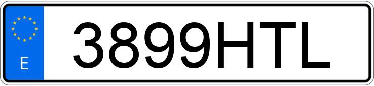 Numer rejestracyjny 3899HTL posiada DACIA DOKKER