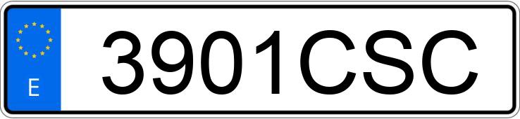 Numer rejestracyjny 3901CSC posiada SEAT IBIZA