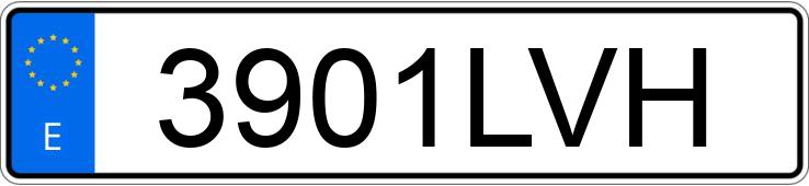 Numer rejestracyjny 3901LVH posiada RENAULT SCENIC