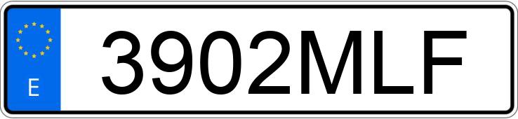 Numer rejestracyjny 3902MLF posiada TOYOTA PROACE