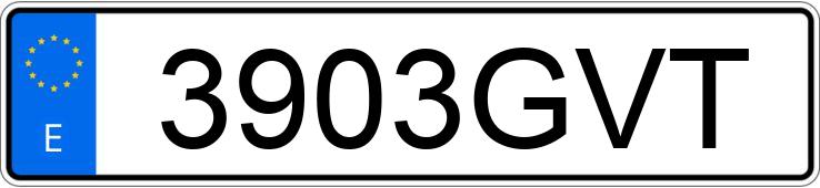 Numer rejestracyjny 3903GVT posiada BMW SERIE 5