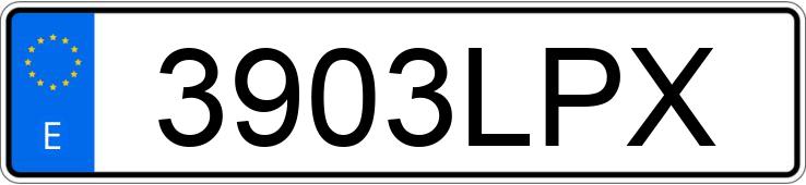 Numer rejestracyjny 3903LPX posiada MAZDA CX-3