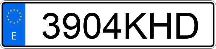 Numer rejestracyjny 3904KHD posiada VOLKSWAGEN TIGUAN