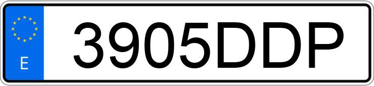 Numer rejestracyjny 3905DDP posiada BMW SERIE 3
