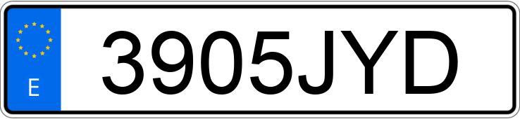 Numer rejestracyjny 3905JYD posiada HYUNDAI I20