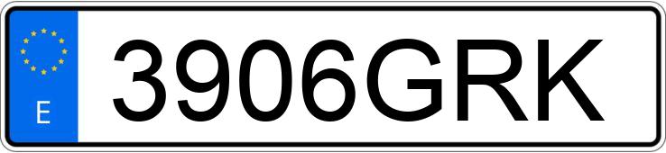 Numer rejestracyjny 3906GRK posiada MERCEDES B (245)