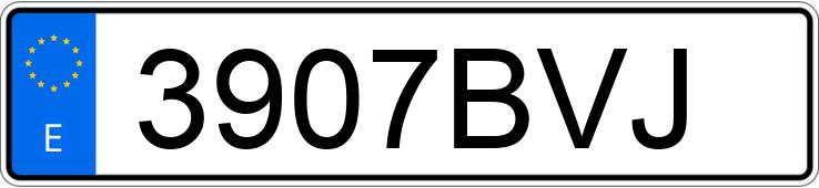 Numer rejestracyjny 3907BVJ posiada CITROEN C-15