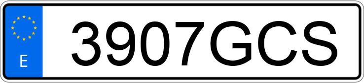 Numer rejestracyjny 3907GCS posiada JAGUAR XF