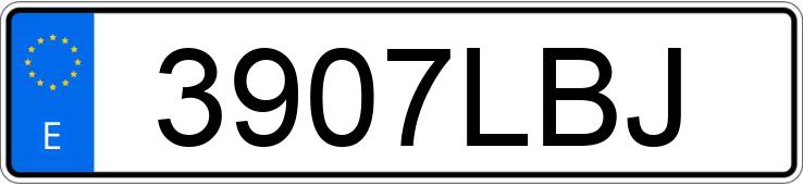 Numer rejestracyjny 3907LBJ posiada KIA CEED