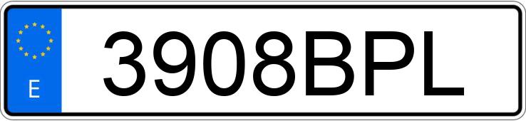 Numer rejestracyjny 3908BPL posiada CITROEN SAXO