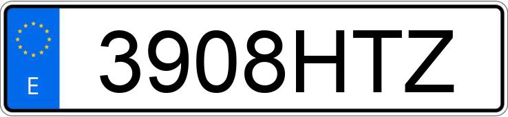 Numer rejestracyjny 3908HTZ posiada RENAULT CLIO