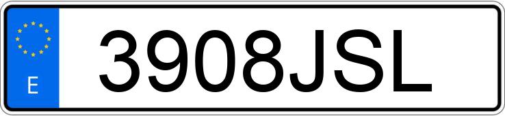 Numer rejestracyjny 3908JSL posiada MERCEDES E (212-207)