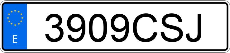 Numer rejestracyjny 3909CSJ posiada RENAULT CLIO