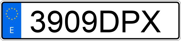 Il numero di registrazione 3909DPX ha SEAT LEON