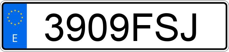 Numer rejestracyjny 3909FSJ posiada FORD FOCUS
