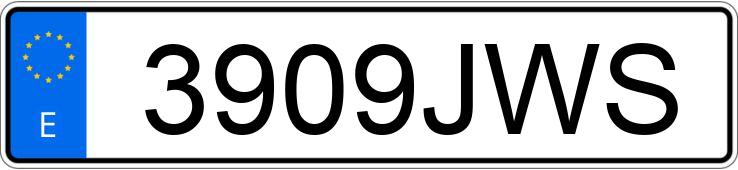 Numer rejestracyjny 3909JWS posiada AUDI A5 SPORTBACK Numer rejestracyjny 3909JWS posiada AUDI A5 SPORTBACK