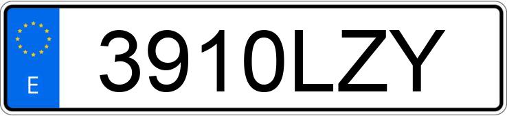 Numer rejestracyjny 3910LZY posiada CITROEN C3