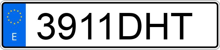 Numer rejestracyjny 3911DHT posiada AUDI A3