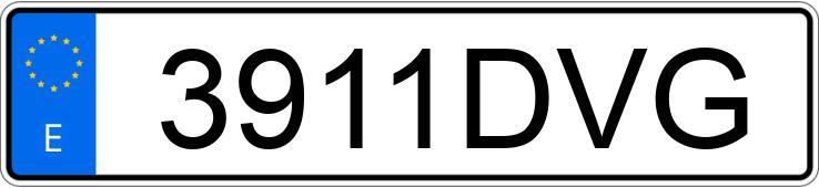 Numer rejestracyjny 3911DVG posiada TOYOTA COROLLA