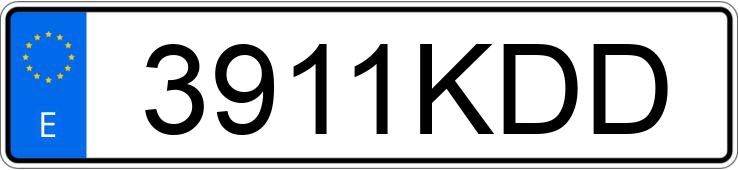 Numer rejestracyjny 3911KDD posiada CITROEN C-ELYSEE