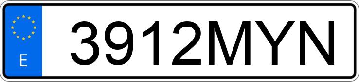 Numer rejestracyjny 3912MYN posiada VOLKSWAGEN POLO