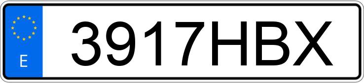 Numer rejestracyjny 3917HBX posiada MERCEDES E (212-207)