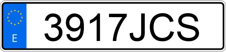 Numer rejestracyjny 3917JCS posiada VOLKSWAGEN TOURAN