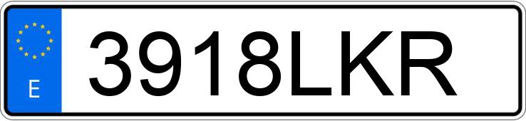 Numer rejestracyjny 3918LKR posiada PEUGEOT RIFTER