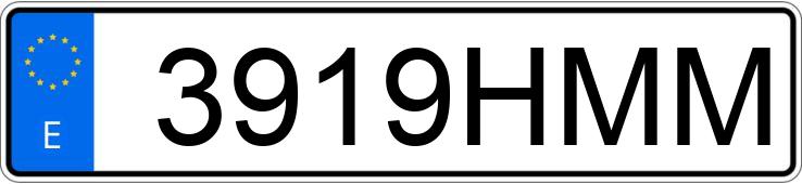 Numer rejestracyjny 3919HMM posiada SKODA YETI