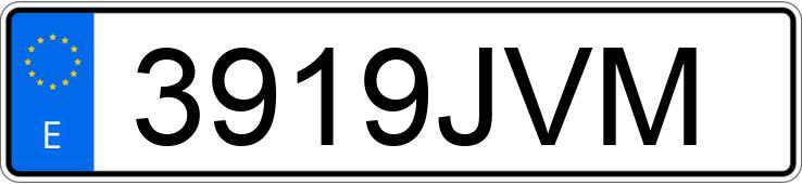 Numer rejestracyjny 3919JVM posiada RENAULT KANGOO