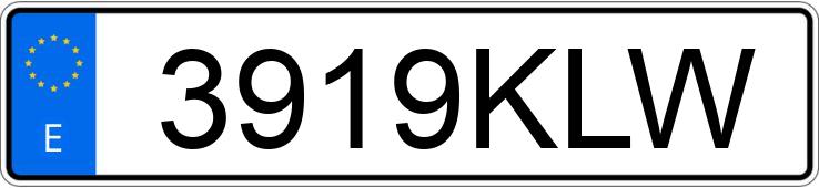 Numer rejestracyjny 3919KLW posiada CITROEN BERLINGO Numer rejestracyjny 3919KLW posiada CITROEN BERLINGO